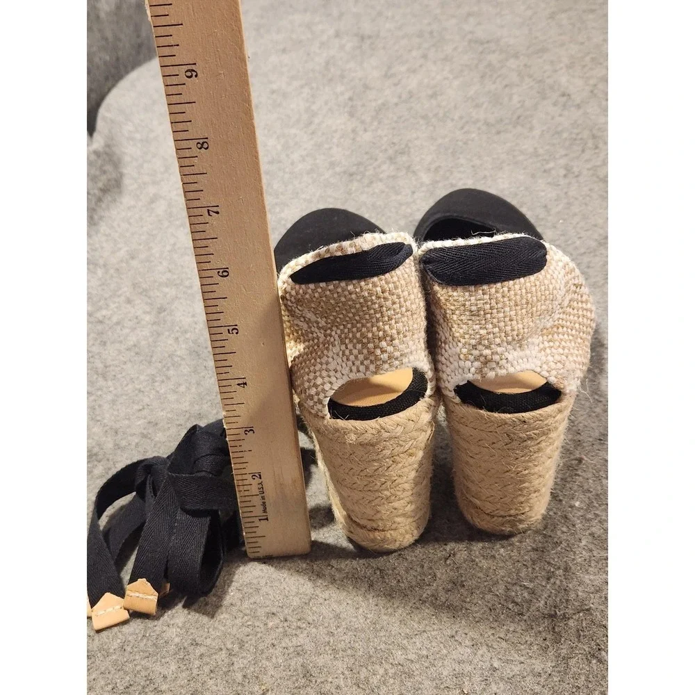 Castaner Carina Canvas Wedge Espadrilles Sandals Shoes Womens Size 9.5 Spain